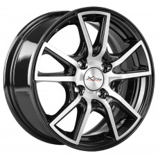 Литой диск X'trike X-104 6R14 4x100 DIA67.1 ET38 BK/FP