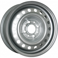 Штампованный диск TREBL 6R16 4x100 DIA60.1 ET36 Silver