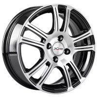 Литой диск X'trike X-105 6R15 4x98 DIA67.1 ET25 BK/FP