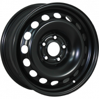 Штампованный диск TREBL 6.5R16 5x112 DIA66.6 ET39.5 Black