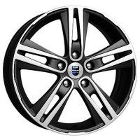 Литой диск КиК Прайм 6.5R17 5x112 DIA66.6 ET43 алмаз черный