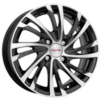 Литой диск КиК Мейола 6R15 4x100 DIA60.1 ET37 алмаз черный