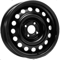 Штампованный диск TREBL 6R16 4x108 DIA65.1 ET23 Black