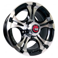 Литой диск Ё-wheels E25 7R15 5x139.7 DIA108.5 ET5 BKF