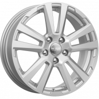 Литой диск КиК КС874 6.5R17 4x100 DIA60.1 ET41 сильвер