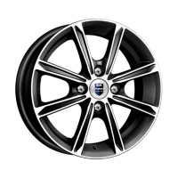 Литой диск КиК Флэш 5R13 4x98 DIA58.5 ET35 Almaz_black