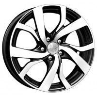 Литой диск КиК Палермо 6R15 5x100 DIA57.1 ET38 алмаз черный