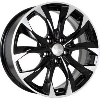 Литой диск КиК КС740 7R17 5x114.3 DIA67.1 ET53 Almaz_black КиК серия КС
