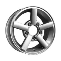 Литой диск КиК Титан АзияАвто 6.5R16 5x114.3 DIA67.1 ET43 алмаз черный