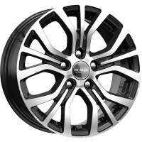 Литой диск КиК КС736 6.5R16 5x114.3 DIA67.1 ET38 алмаз черный