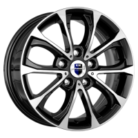 Литой диск КиК Urals (КС732) 6.5R15 5x100 DIA57.1 ET34 алмаз черный