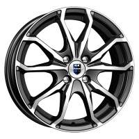 Литой диск КиК Brent (КС733) 6R16 4x100 DIA60.1 ET41 Almaz_black