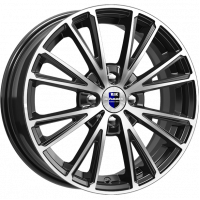 Литой диск КиК Меандр 6R15 4x100 DIA60.1 ET40 ДАРК ПЛАТИНУМ